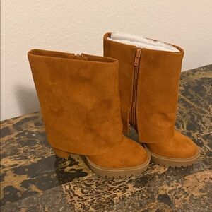 INC International Concepts Women's Orange Heeled Boots